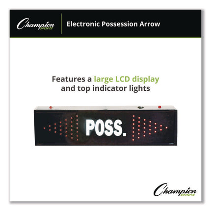 Electronic Possession Arrow, 21" x 3" x 6", Black Face, Red Graphics