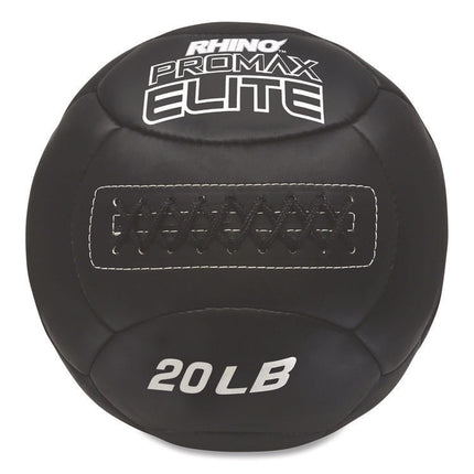 Rhino Promax Elite Medicine Ball, 20 lb, Black