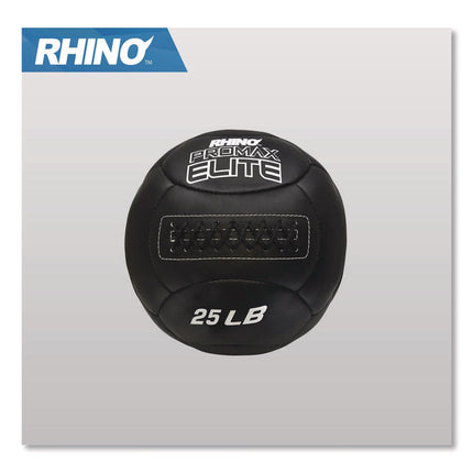 Rhino Promax Elite Medicine Ball, 25 lb, Black