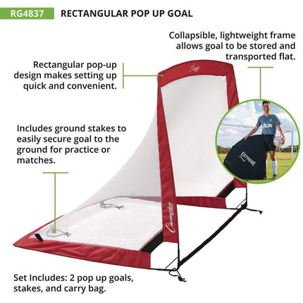 Rectangular Pop-Up Goal, 48"  x 37"