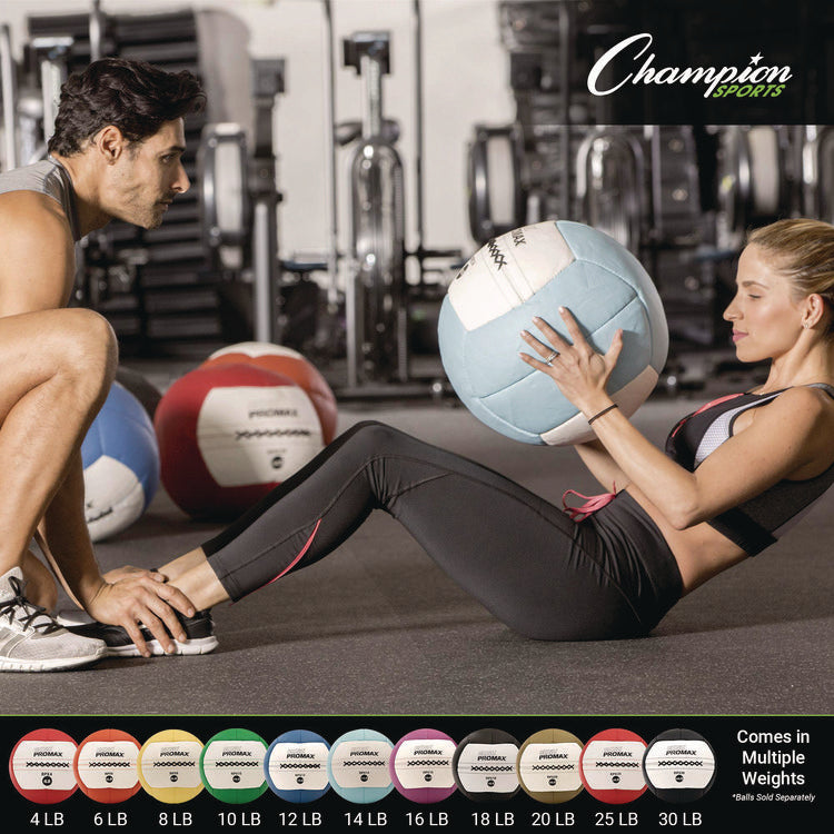 Rhino Promax Medicine Ball, 18 lb, Black