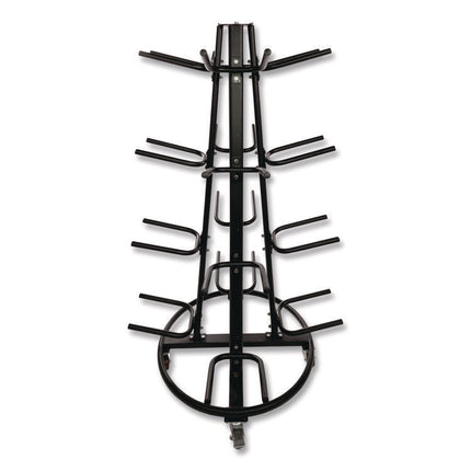 Champion Sports Round Medicine Ball Tree, 31" x 31" x 66.5", Black
