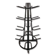 Champion Sports Round Medicine Ball Tree, 31" x 31" x 66.5", Black