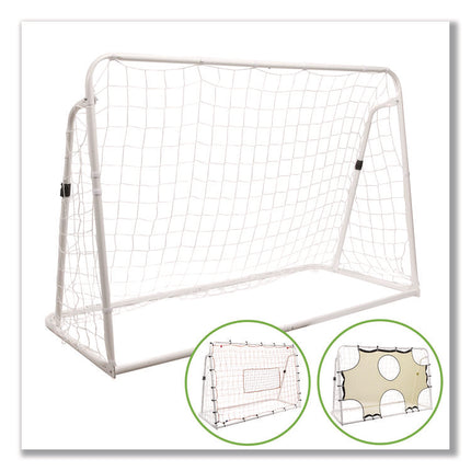 3-in-1 Soccer Training Goal, 6 ft  x 4 ft, 1.25" dia Frame