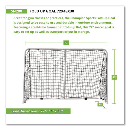 Fold Up Goal, 72" x 48"