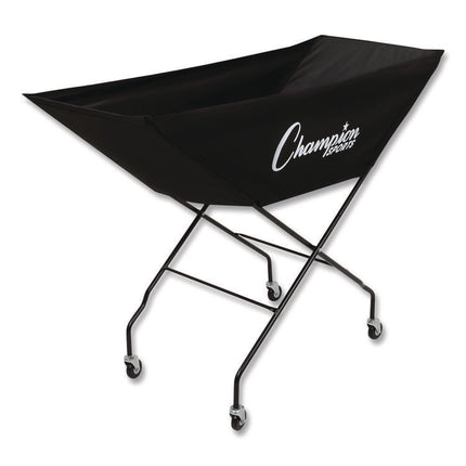 Pro Collapsible Volleyball Cart, 23" x 55" x 41", Black