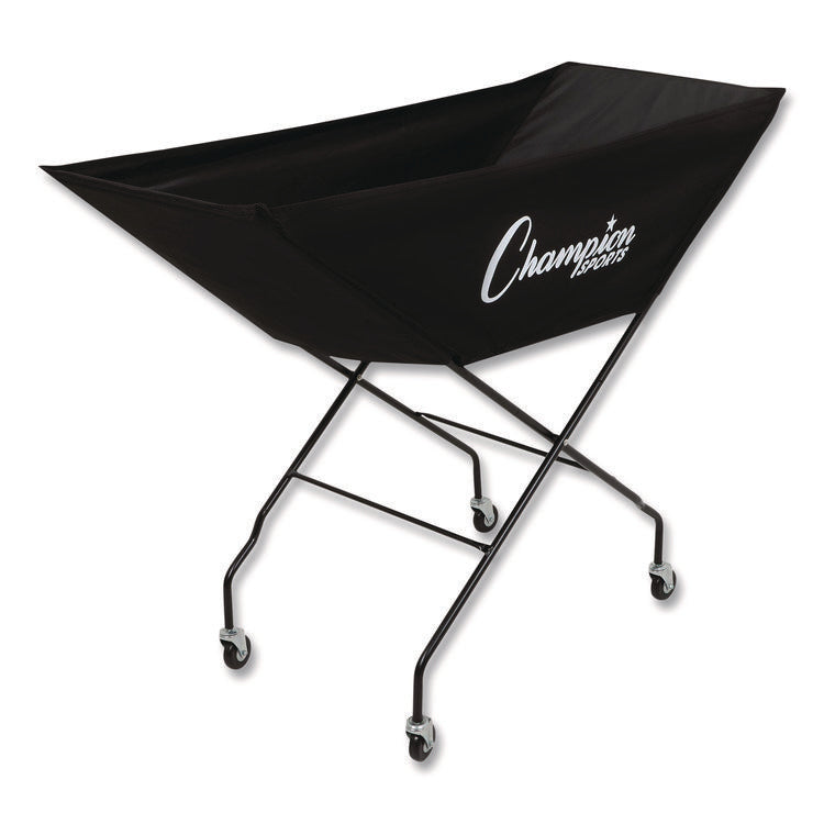 Pro Collapsible Volleyball Cart, 23" x 55" x 41", Black
