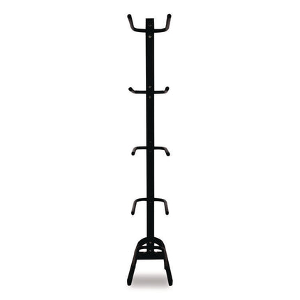 U-Ring Single Medicine Ball Tree, 23" x 22.5" x 64.5", Black