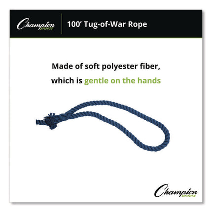 Tug-of-War Rope, 100 ft, 1" dia
