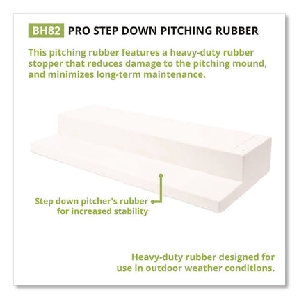 Pro Step Down Pitching Rubber, 24" x 6"