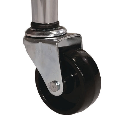 Portable Lockable Ball Locker, Metal, 176 lb Capacity, 24 x 39 x 40, Chrome