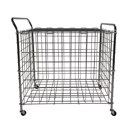 Portable Lockable Ball Locker, Metal, 176 lb Capacity, 24 x 39 x 40, Chrome