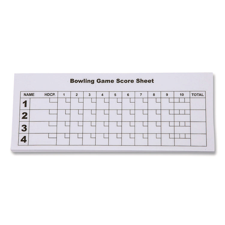 Plastic Bowling Pin Set, White, 10/Set