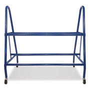Heavy-Duty Deluxe Ball Cart, Metal, 132 lb Capacity, 17.5 x 38 x 35.75, Blue