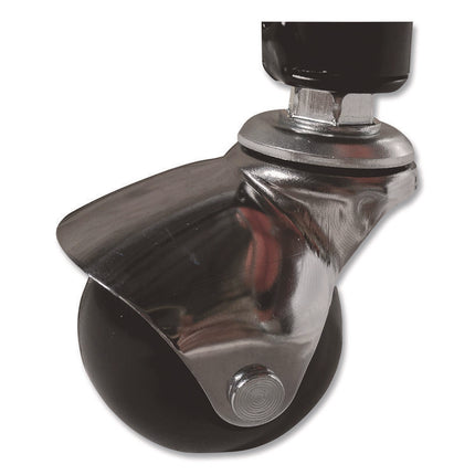 Heavy-Duty Ball Cart, Metal, 132 lb Capacity, 18 x 51 x 38, Black