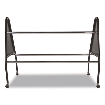 Heavy-Duty Ball Cart, Metal, 132 lb Capacity, 18 x 51 x 38, Black