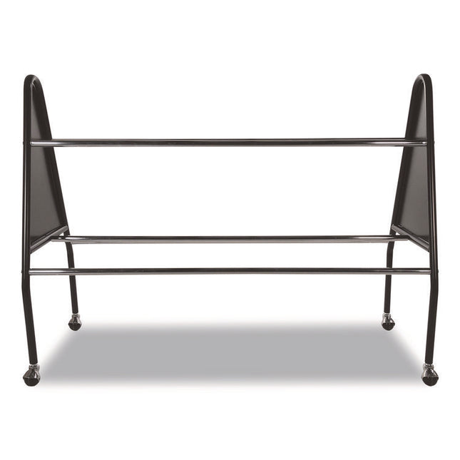 Heavy-Duty Ball Cart, Metal, 132 lb Capacity, 18 x 51 x 38, Black