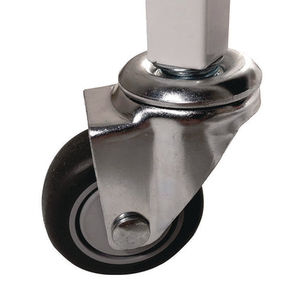 Double Wide Cart, Fits Approximately 24 Balls, Metal, 20" x 42" x 44", White