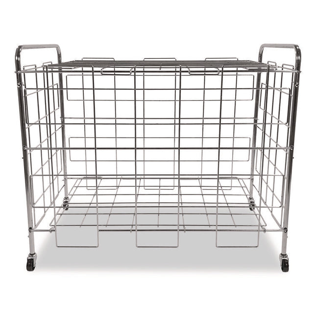 Portable Ball Locker, Metal, 176 lb Capacity, 24 x 41 x 36, Chrome