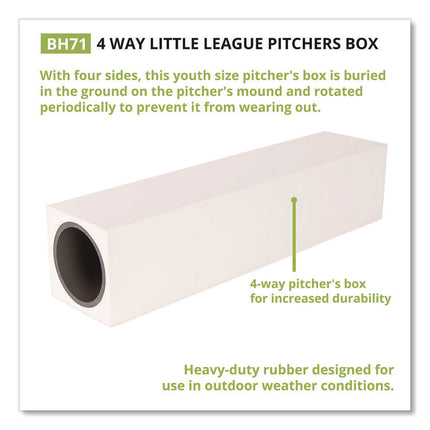 4-Way Youth Pitcher's Box, 18" x 4"