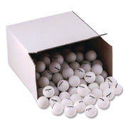 Table Tennis Balls, Official Size, White, 144/Carton