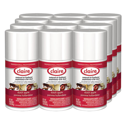 Metered Air Freshener, Apple Scent, 7 oz Aerosol Spray, 12/Carton