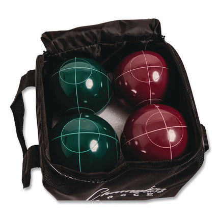 Deluxe Bocce Tournament Set, 4.25" dia Balls, Assorted Colors