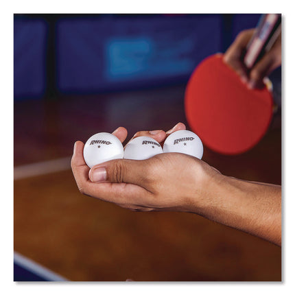 Table Tennis Balls, Official Size, White, 144/Carton