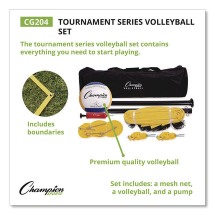 Tournament Series Volleyball Set, with Carry Bag