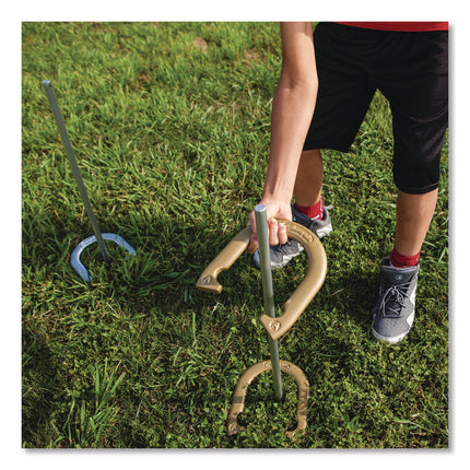 Deluxe Horseshoe Tournament Set, 4 Horseshoes/2 Stakes/Carry Bag/Rule Sheet