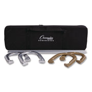 Deluxe Horseshoe Tournament Set, 4 Horseshoes/2 Stakes/Carry Bag/Rule Sheet