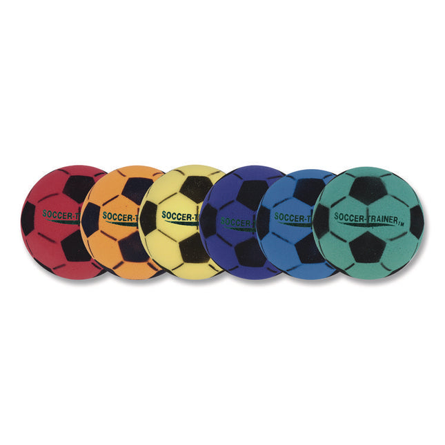 Ultra Foam Soccer Ball Set, Assorted Colors, 6/Set