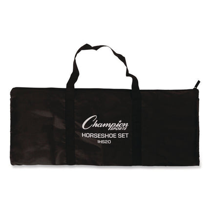 Steel Horseshoe Set, (4) Horseshoes/(2) 20" Stakes/Nylon Carry Bag