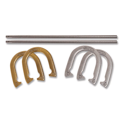 Steel Horseshoe Set, (4) Horseshoes/(2) 24" Stakes/Nylon Carry Bag