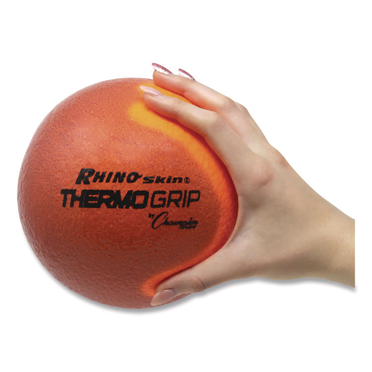 Rhino Skin Thermo Grip Dodgeball Set, 6.3" Diameter, Assorted Colors, 6/Set