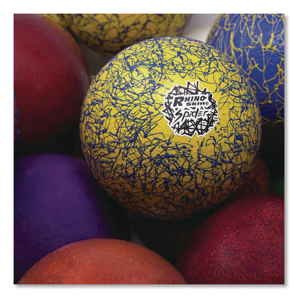 Rhino Skin Spider Dodgeball Set, 6.3" Diameter, Assorted Colors, 6/Set