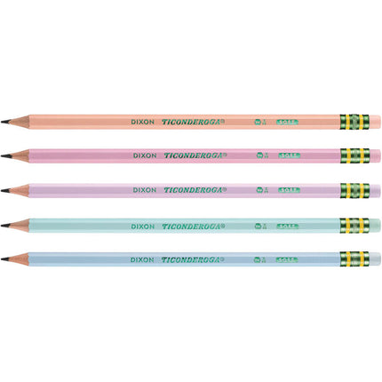 Pre-Sharpened Pencil, 2.2 mm, HB (#2), Black Lead, Pastel Assorted Barrel Colors, 150/Pack
