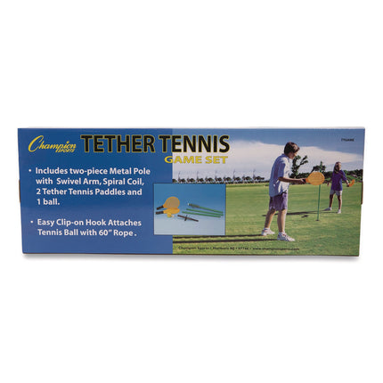 Tether Tennis Game Set, Two Paddles, Two Tennis Balls