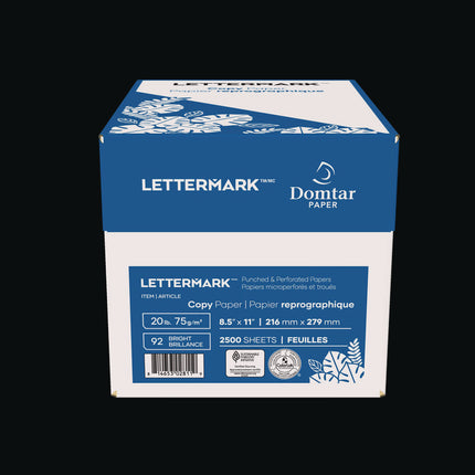 Custom Cut-Sheet Copy Paper, 92 Bright, Micro-Perforated Every 3.66", 24 lb Bond Weight, 8.5 x 11, White, 500/Ream