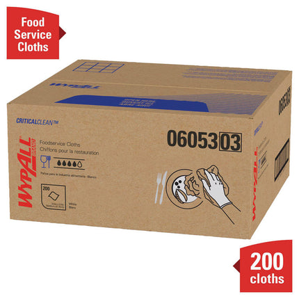 X50 Foodservice Towels, 1/4 Fold, 23.5 x 12.5, White, 200/Carton
