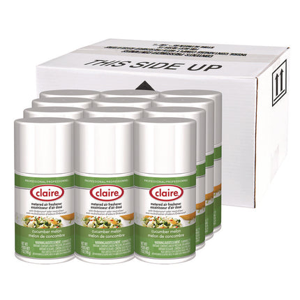 Metered Air Freshener, Cucumber Melon Scent, 7 oz Aerosol Spray, 12/Carton