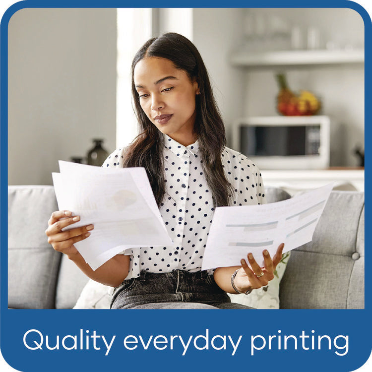 High-Bright Multipurpose Paper, 20 lb Bond Weight, 8.5 x 11, White, 500 Sheets/Ream, 10 Reams/Carton