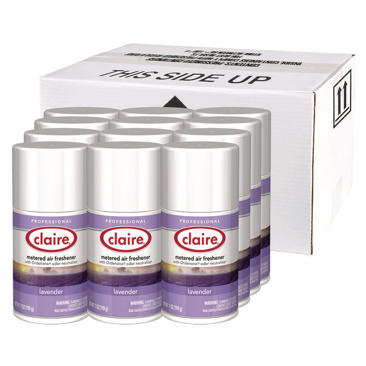 Metered Air Freshener, Lavender, 11 oz Aerosol Spray, 12/Carton