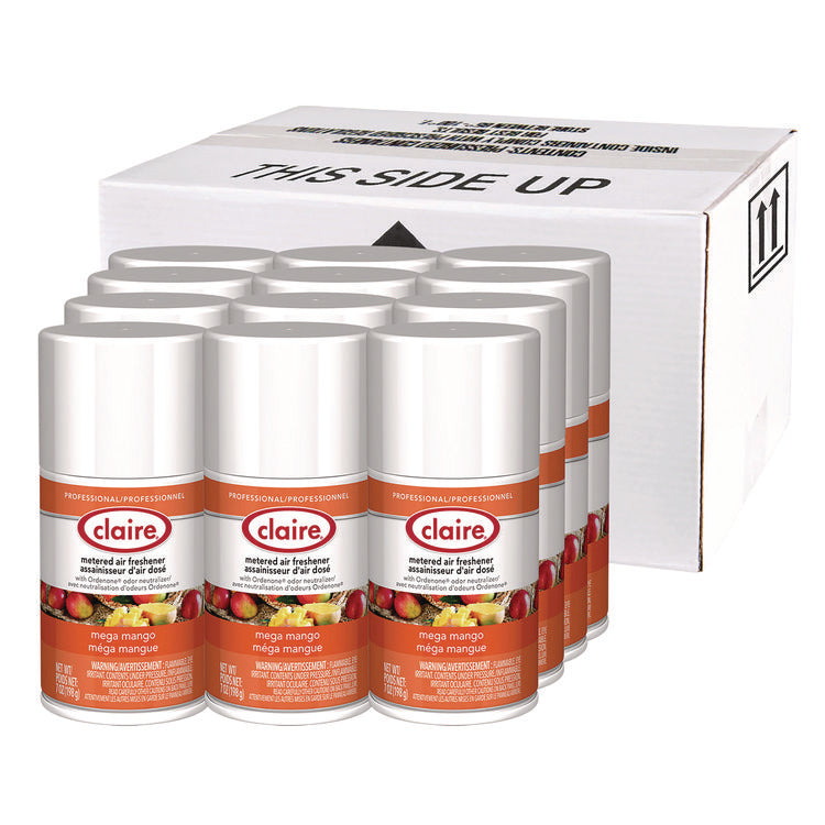 Metered Air Freshener, Mango, 11 oz Aerosol Spray, 12/Carton
