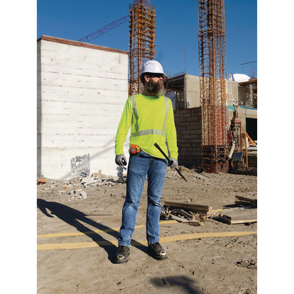 Chill-Its 6688 Type R Class 2 Cooling Hi-Vis Sun Shirt with UV Protection, 3X-Large, Lime