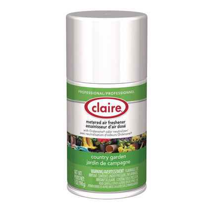 Metered Air Freshener, Country Garden, 11 oz Aerosol Spray, 12/Carton