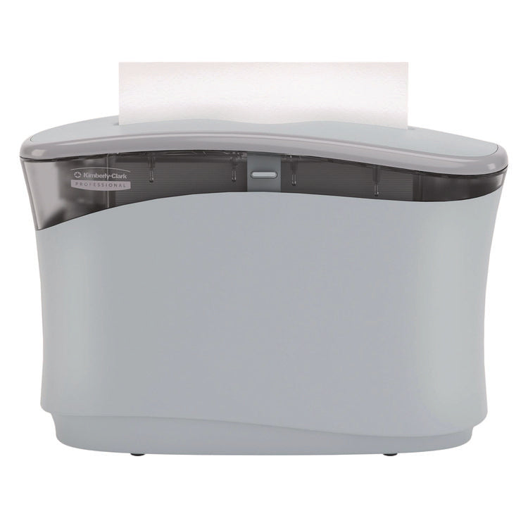 Reveal Countertop Folded Towel Dispenser, 13.3 x 5.2 x 9, Gray