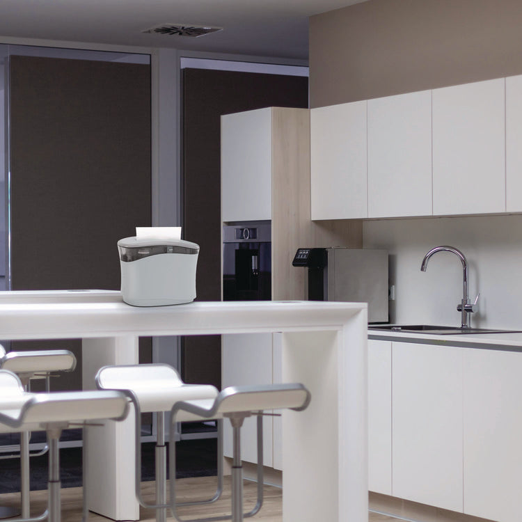 Reveal Countertop Folded Towel Dispenser, 13.3 x 5.2 x 9, Gray