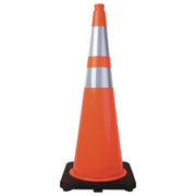 Tatco Traffic Cone, 14.5 x 1 x 36, Orange/Silver