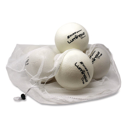 Rhino Skin Luminous Dodgeball Set, 6.3" Diameter, 6/Set